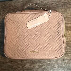 BAGSMART Electronic Organizer Lg Double Layer Cable Bag 10.5" Tablet Dusty Pink